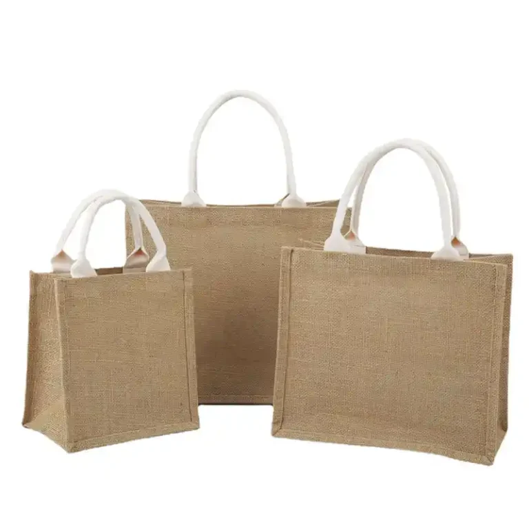 Boş Jüt Tote Çantalar
