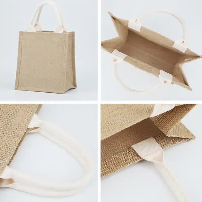 Çuval Bezi Jüt Tote Çantalar