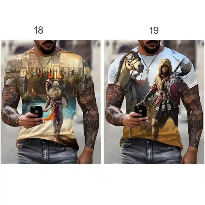 قمصان مطبوعة مخصصة بالألوان الكاملة