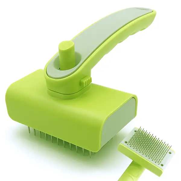 Self Cleaning Slicker Brush for Dogs and Cats Pet Brush