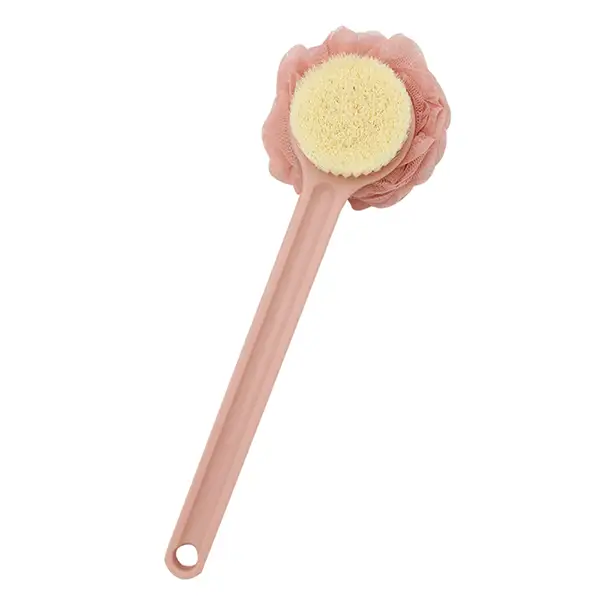 Shower Body Brush with Loofah Mesh Sponge