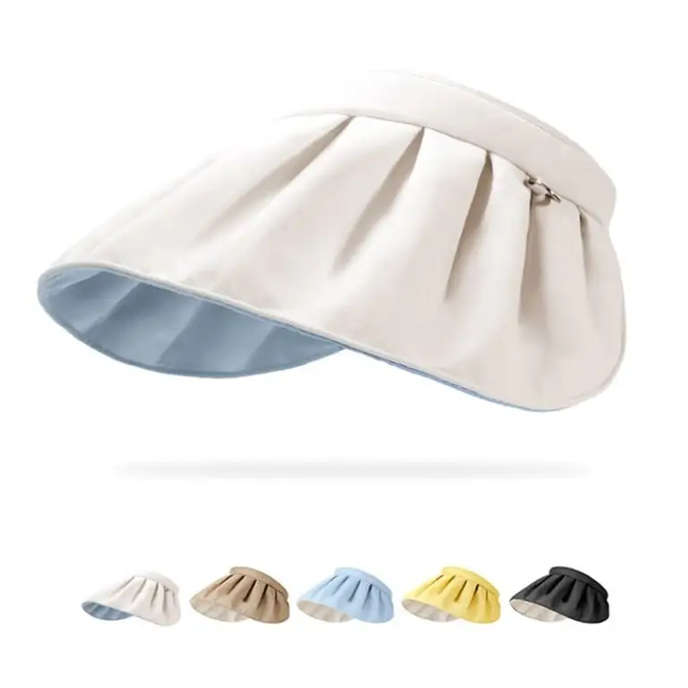 女性用バイザーハット UPF50+ UVカット
