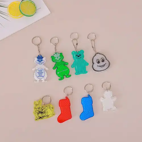 custom reflective keychain