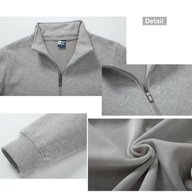 Schweres Sweatshirt mit Reißverschluss