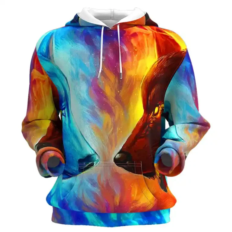 Sweat à capuche imprimé en 3D