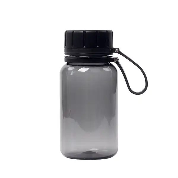 Lítil plastvatnsflaska með breiðum munni