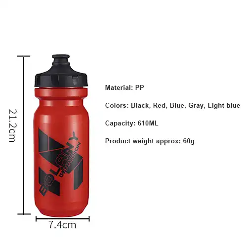 Botella de agua para bicicleta