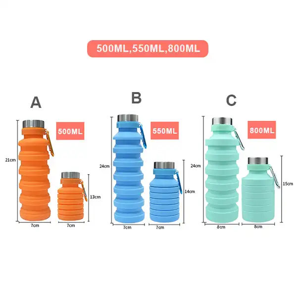 Taitettava joustava vesipullo
