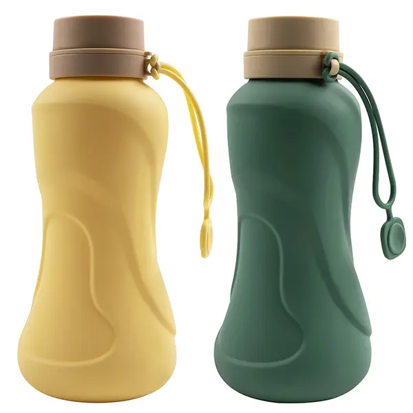 Szilikon vizes palack kültéri összecsukható palack