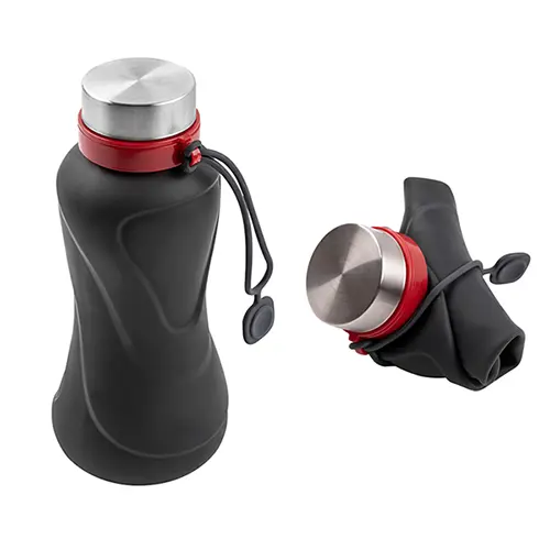 Складная силиконовая бутылка для воды