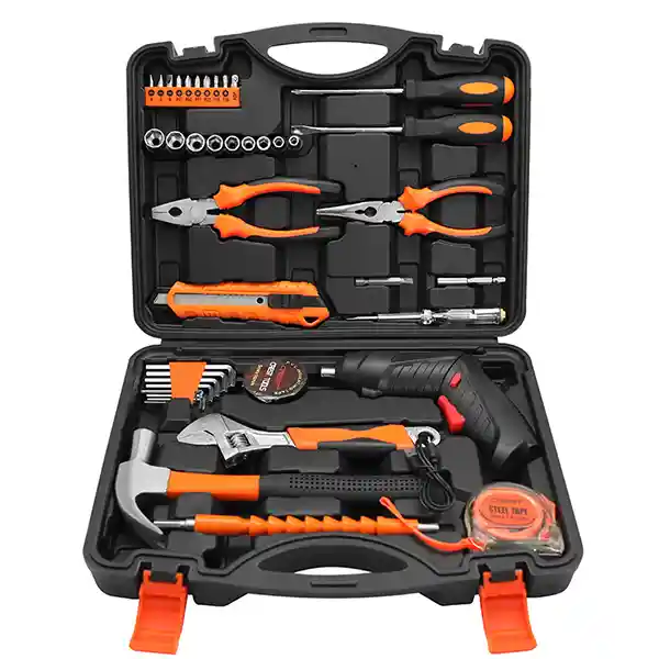 42 Piece Repair Tool Set Electric Screwdriver Household Toolbox