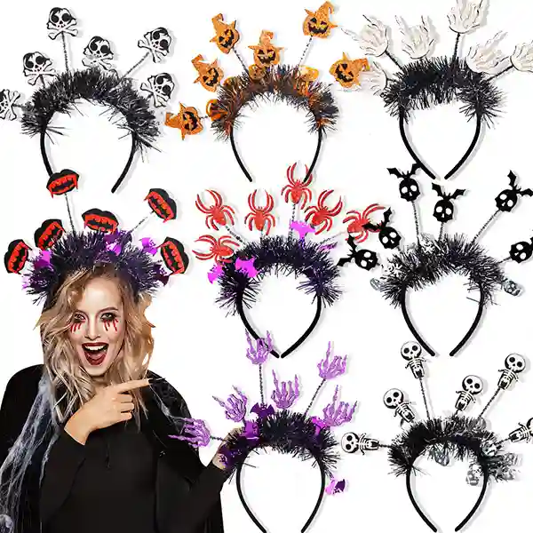 Halloween Pumpkin Spider Skull Hair Hoop Cosplay Headband