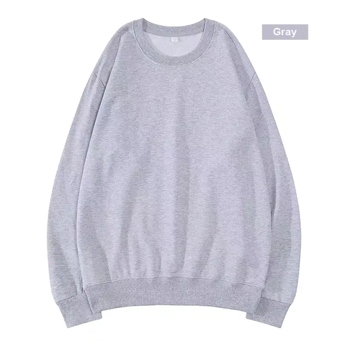 グレーのプルオーバースウェットシャツ
