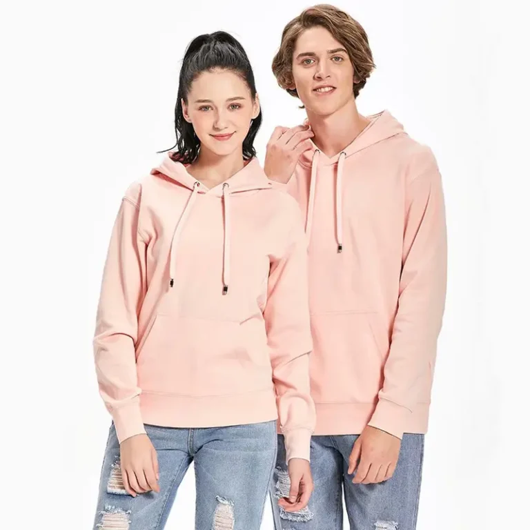  Sweat à capuche à manches longues tout en coton épais