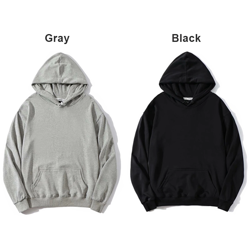 Šedá mikina s kapucí Essentials