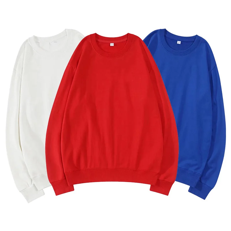 Round Neck Pure Cotton Long Sleeved Sweatshirt
