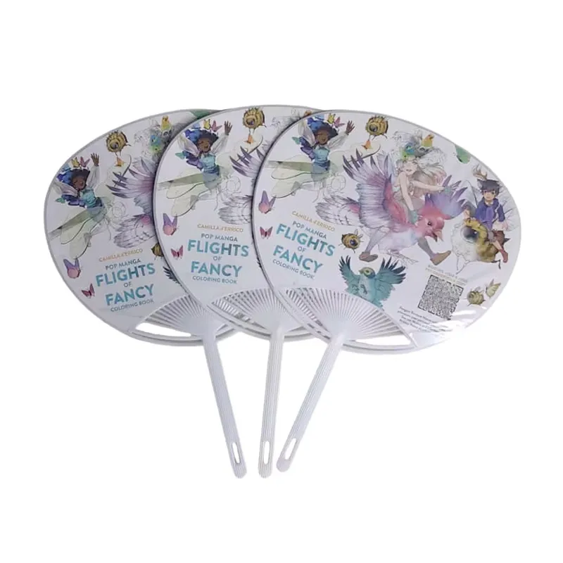 plastic hand fan