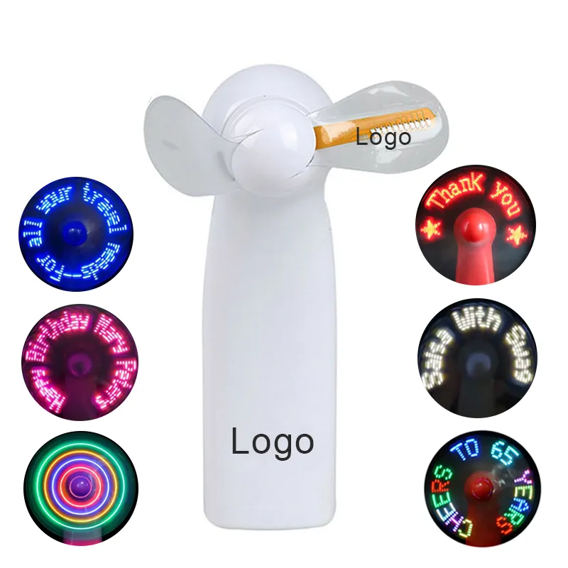 rechargeable mini fan with led light
