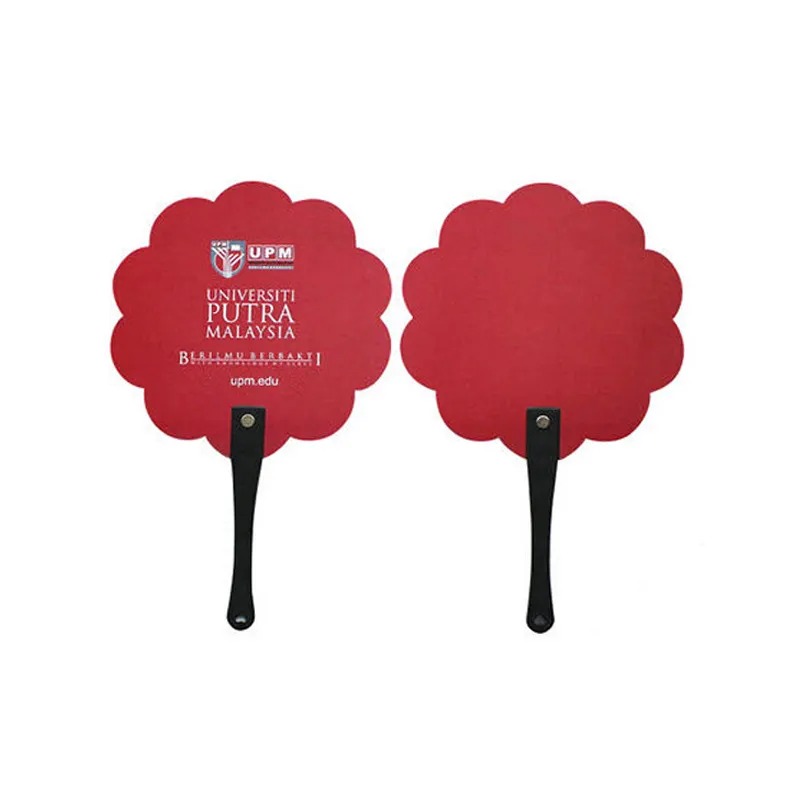 red hand fan